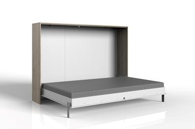 Juist Opklapbed Eiken Wit Horizontaal 140/200
