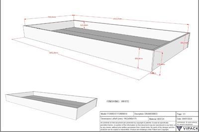 Forrest Beech Slaaplade afmetingen