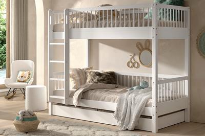 Forrest Beech Stapelbed Wit met Slaaplade sfeerfoto