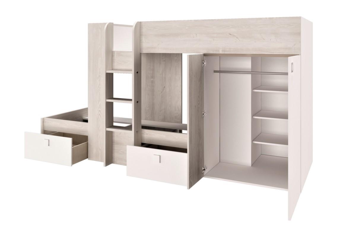 Maxim stapelbed cascina-wit open 2