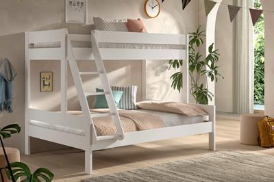 Primo 3-persoons Stapelbed Wit