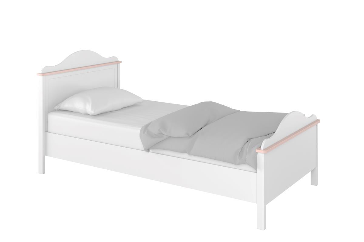 Luna Bed 90/200 Wit/Roze