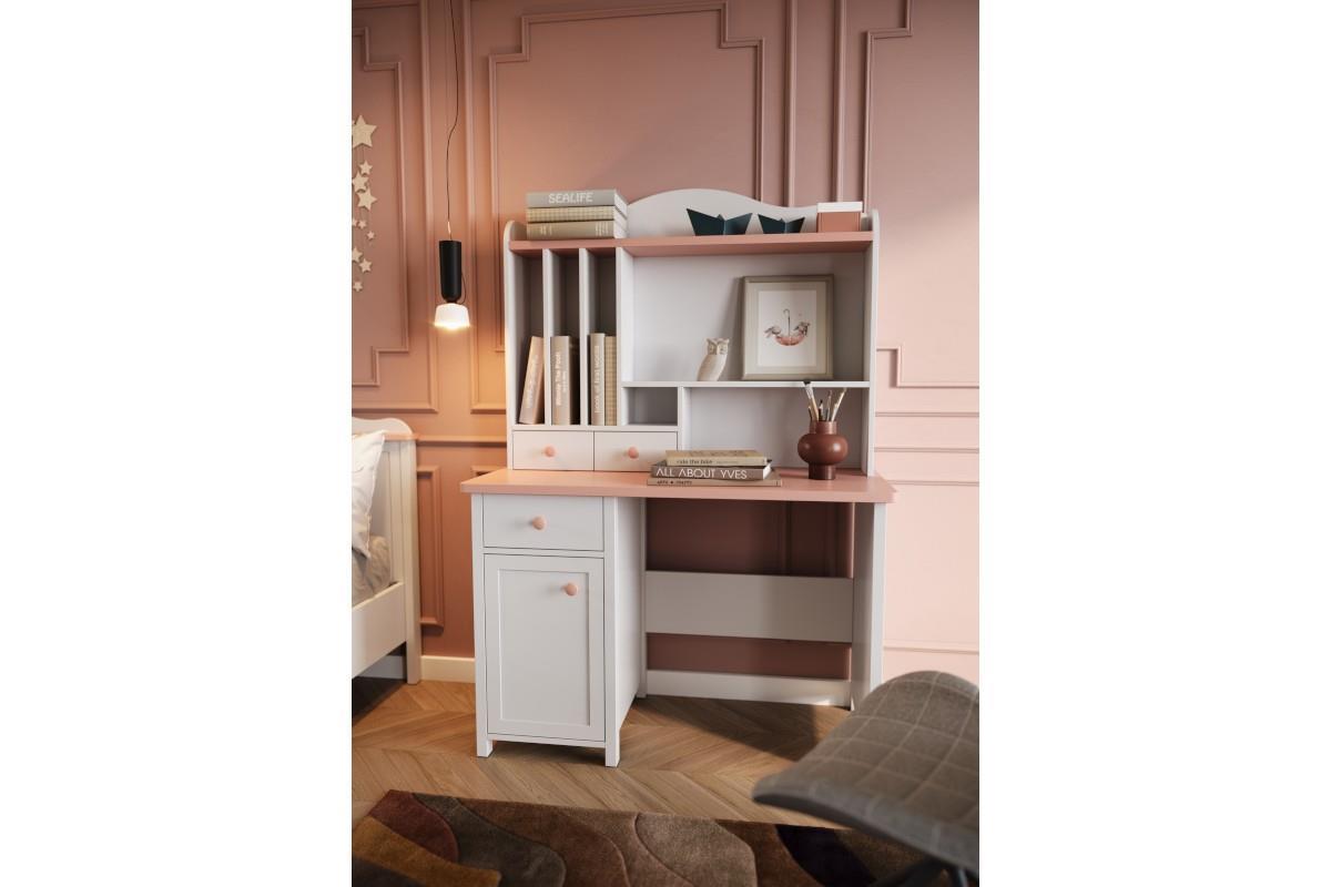 Luna Bureau Opzet Wit-Roze sfeerfoto