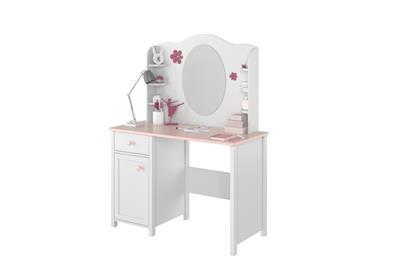 Luna Commode Opzet Wit-Roze op Bureau