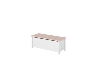 Luna Speelgoedkist Wit/Roze