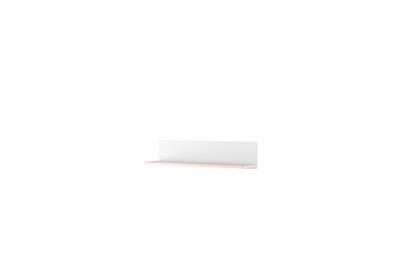 Luna Wandplank Wit/Roze