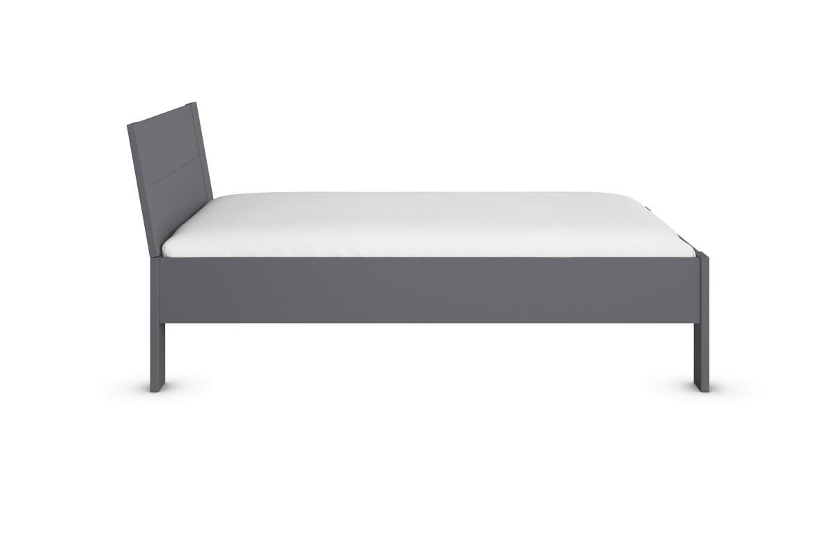 Allrounder Bed 120x200 Antraciet zijaanzicht