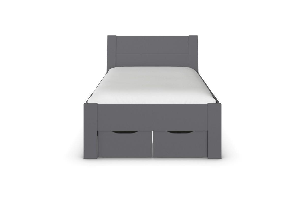 Allrounder Bed 120x200 inclusief Opberglades Antraciet vooraanzicht