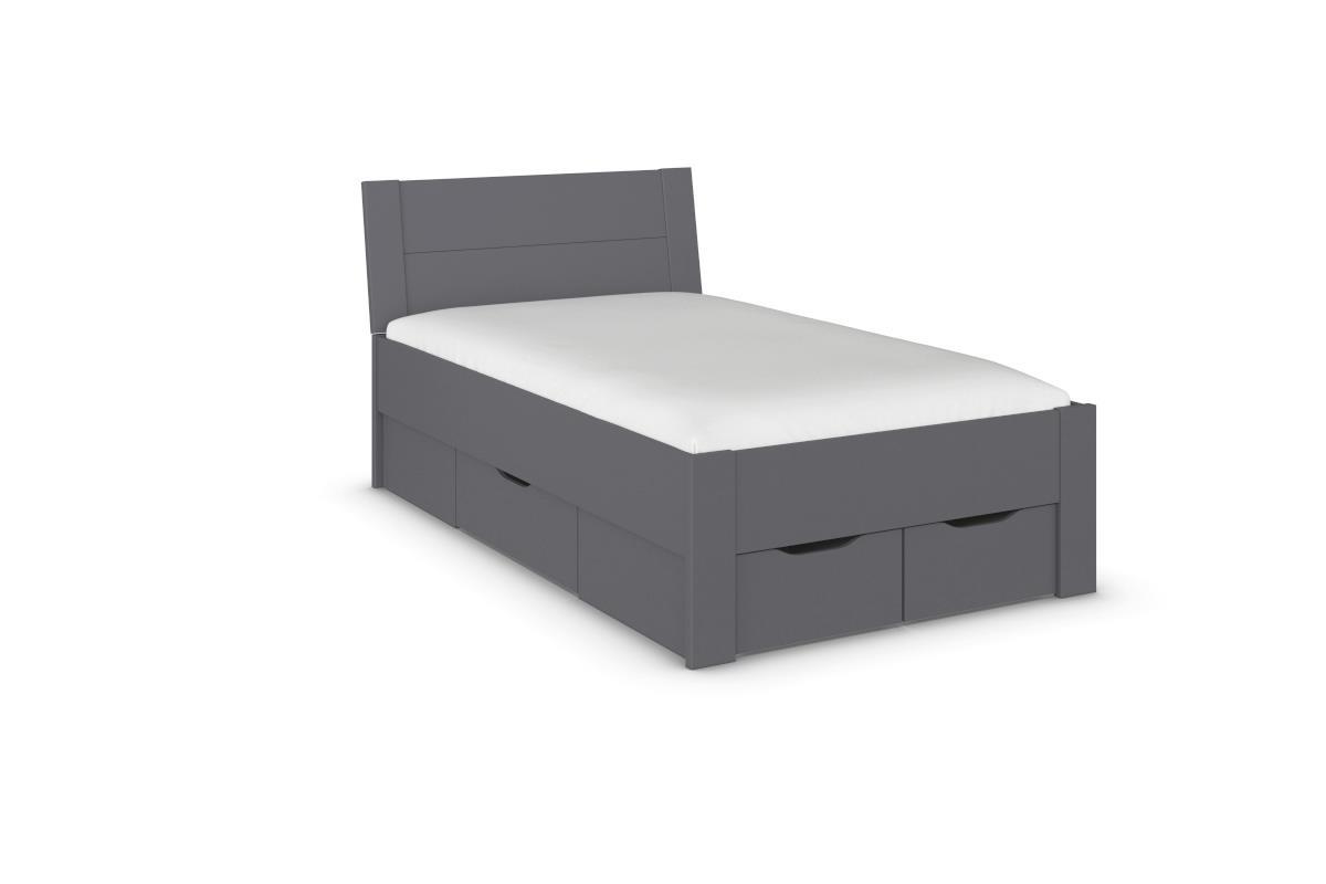 Allrounder Bed 120/200 inclusief Opberglades Antraciet