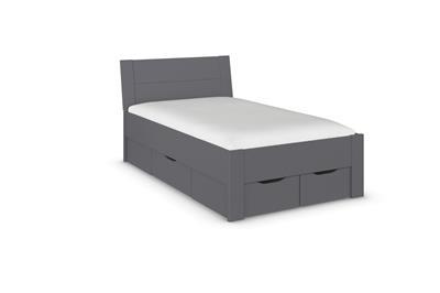 Allrounder Bed 120/200 inclusief Opberglades Antraciet