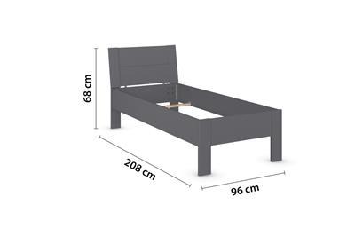 Allrounder Bed 90x200 Antraciet afmetingen