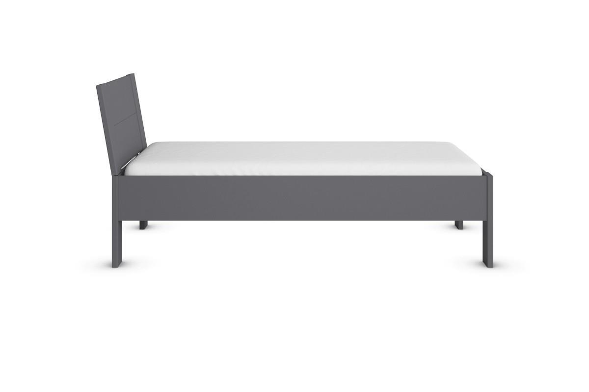 Allrounder Bed 90x200 Antraciet zijaanzicht