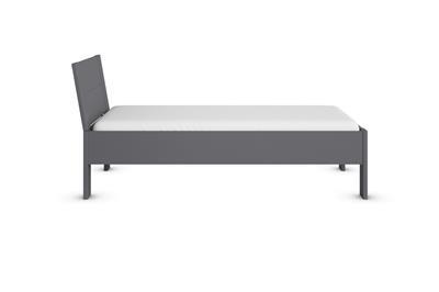 Allrounder Bed 90x200 Antraciet zijaanzicht