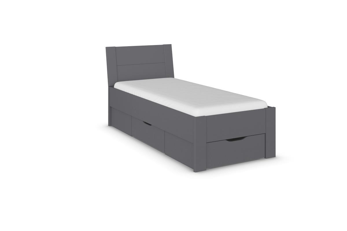 Allrounder Bed 90/200 inclusief Opberglades Antraciet