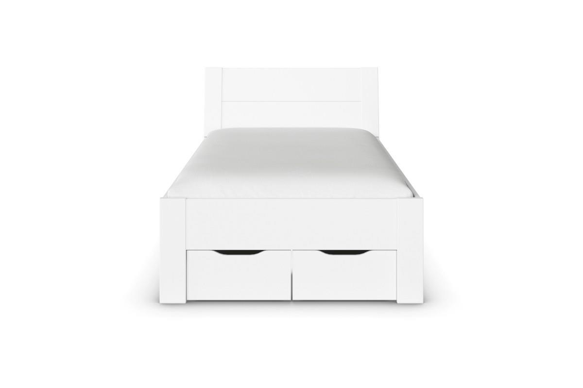 Allrounder Bed 120x200 inclusief Opberglades Wit vooraanzicht