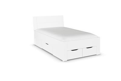 Allrounder Bed 120/200 inclusief Opberglades Wit