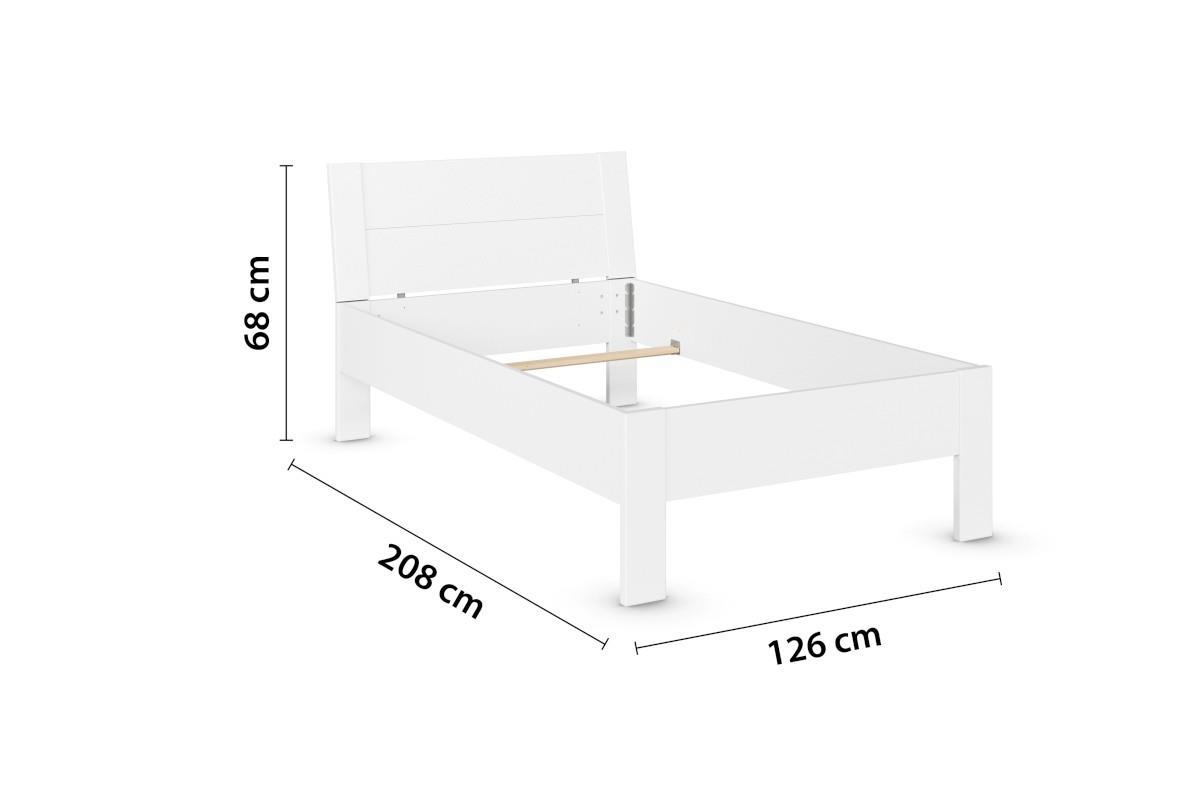 Allrounder Bed 120x200 Wit afmetingen