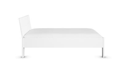 Allrounder Bed 120x200 Wit zijaanzicht