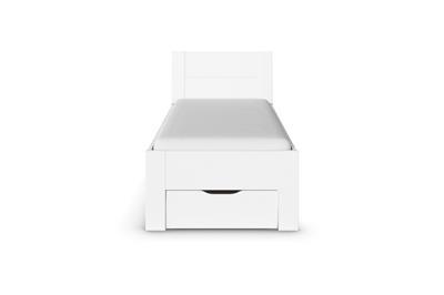 Allrounder Bed 90x200 inclusief Opberglades Wit vooraanzicht