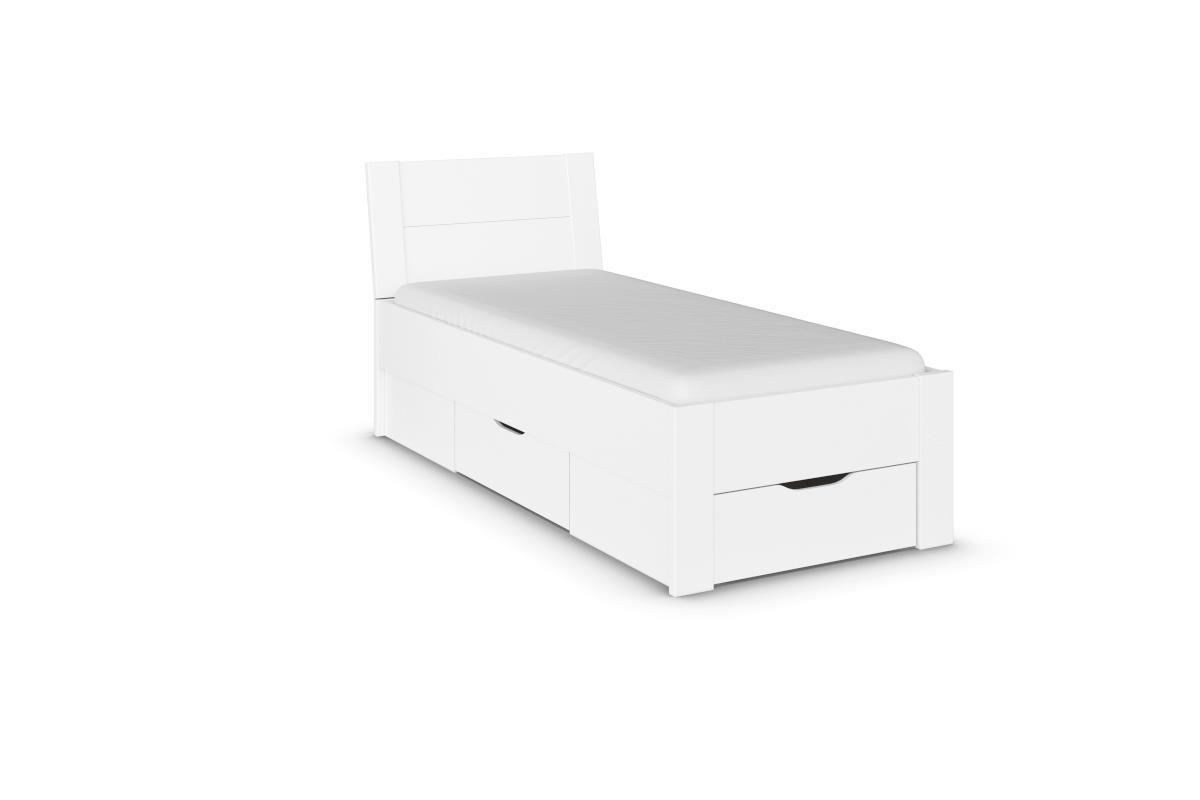 Allrounder Bed 90/200 inclusief Opberglades Wit