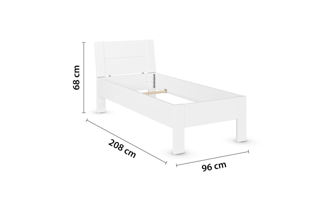 Allrounder Bed 90x200 Wit afmetingen