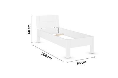 Allrounder Bed 90x200 Wit afmetingen