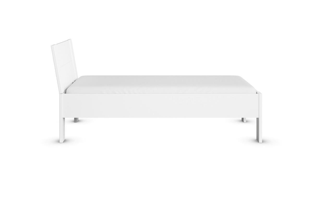 Allrounder Bed 90x200 Wit zijaanzicht