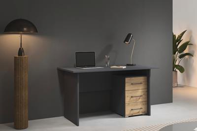 Butte Bureau met 3 laden rechts sfeerfoto