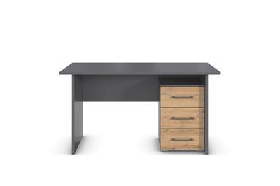 Butte Bureau met 3 laden rechts vooraanzicht