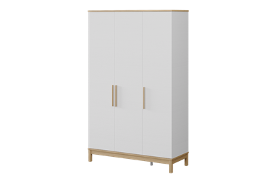 Etto 3-deurs Kledingkast zijaanzicht