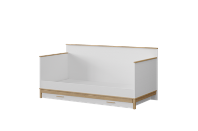 Etto Kinderbed met Bedlade 90x200 zijaanzicht