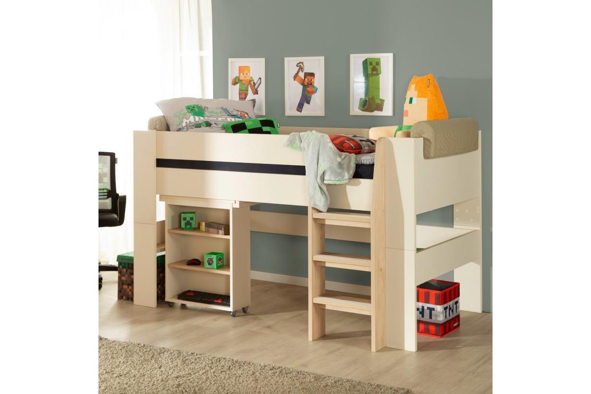 Flexi Grow Loft Halfhoogslaper met Bureau sfeerfoto