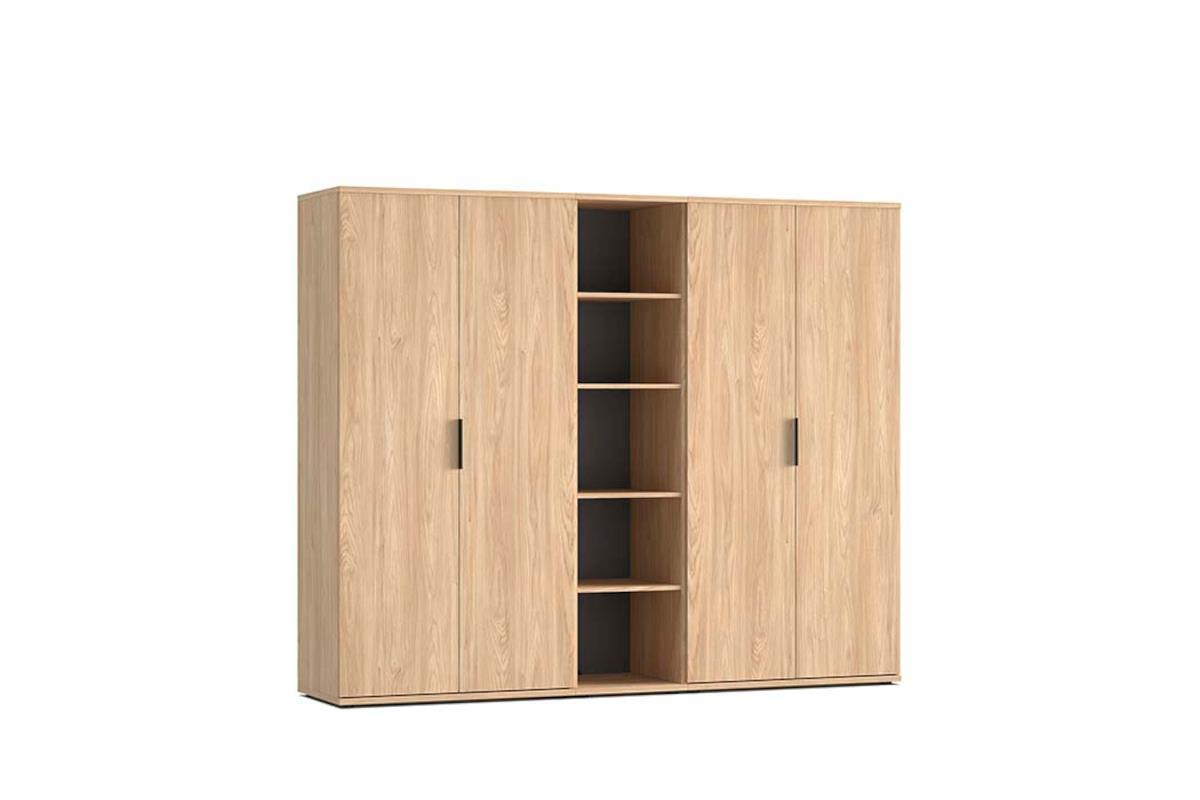 Gloria Kledingkast 250cm met Open vak Sheffield Acacia