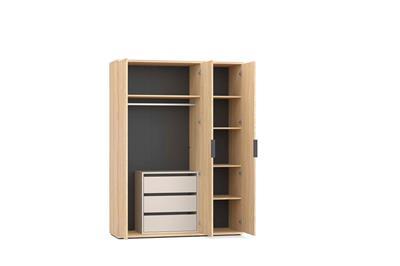 Gloria 3-deurskast Sheffield Acacia met legplanken