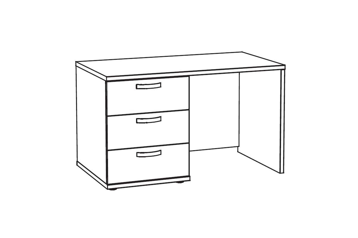 Jules bureau lijntekening