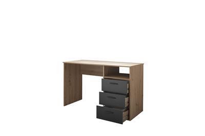 Lio Bureau 120 cm Artisan Oak-Graphite zijaanzicht open