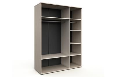 Lola 3-deurs Kledingkast indeling