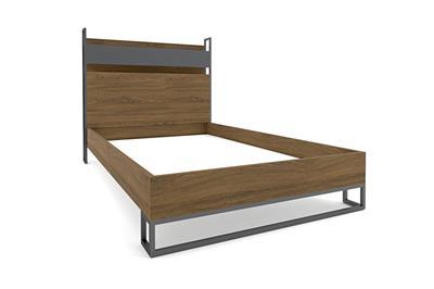 New Legend bed 120/200 grijs-walnoot