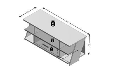 Nona TV-meubel afmetingen