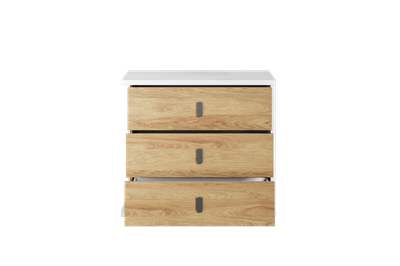 Simi Commode Wit-Eiken vooraanzicht