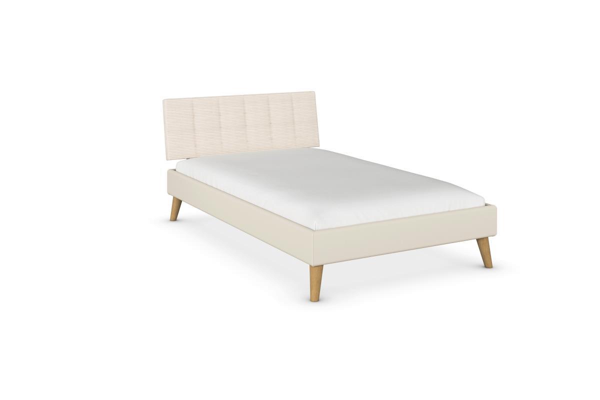 Skandi Bed 120/200 met gestoffeerd hoofdbord