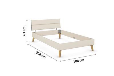 Skandi Bed 120x200 afmetingen