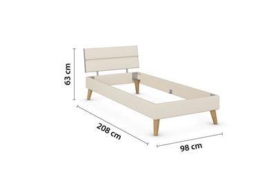 Skandi Bed 90x200 afmetingen