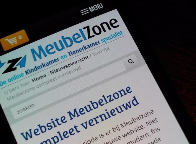 Nieuwe website van Meubelzone is nu responsive