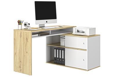 Modula Bureau zijaanzicht hoek met decoratie