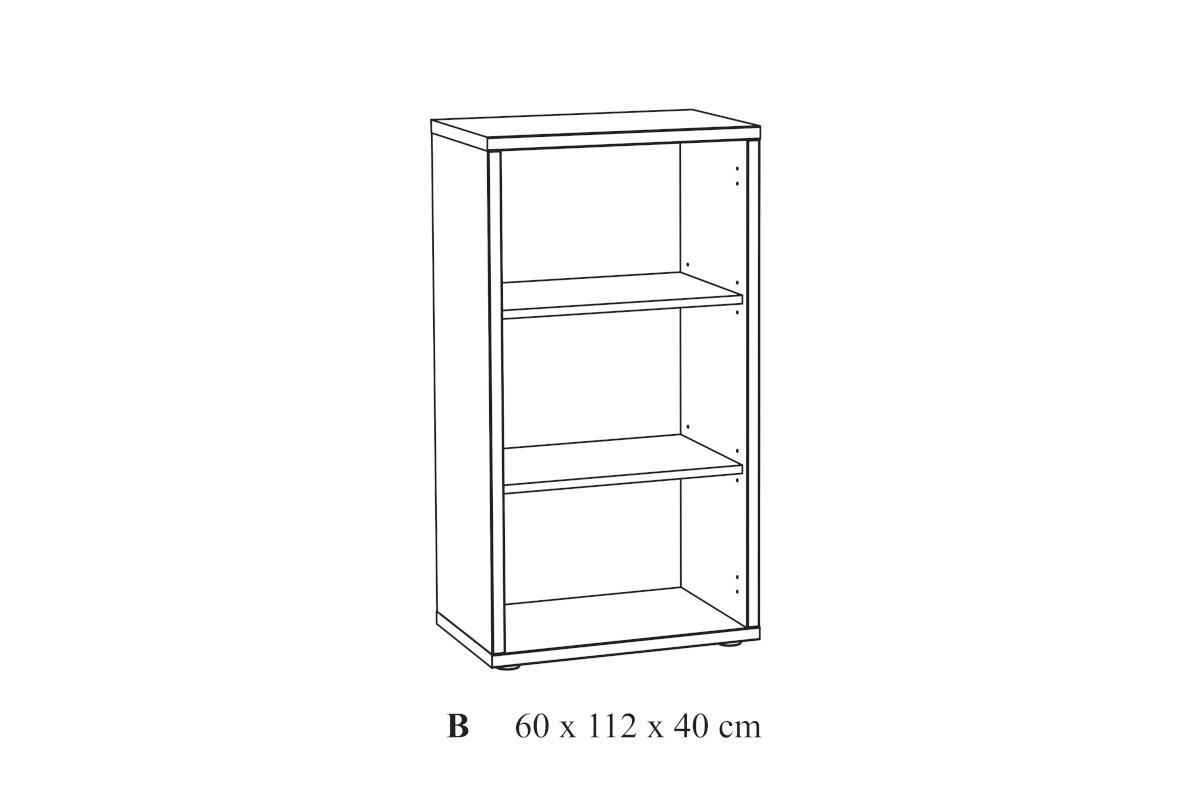 Flexo Boekenkast Laag open