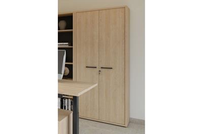 Flexo Boekenkast Hoog 2-deurs Zandeik