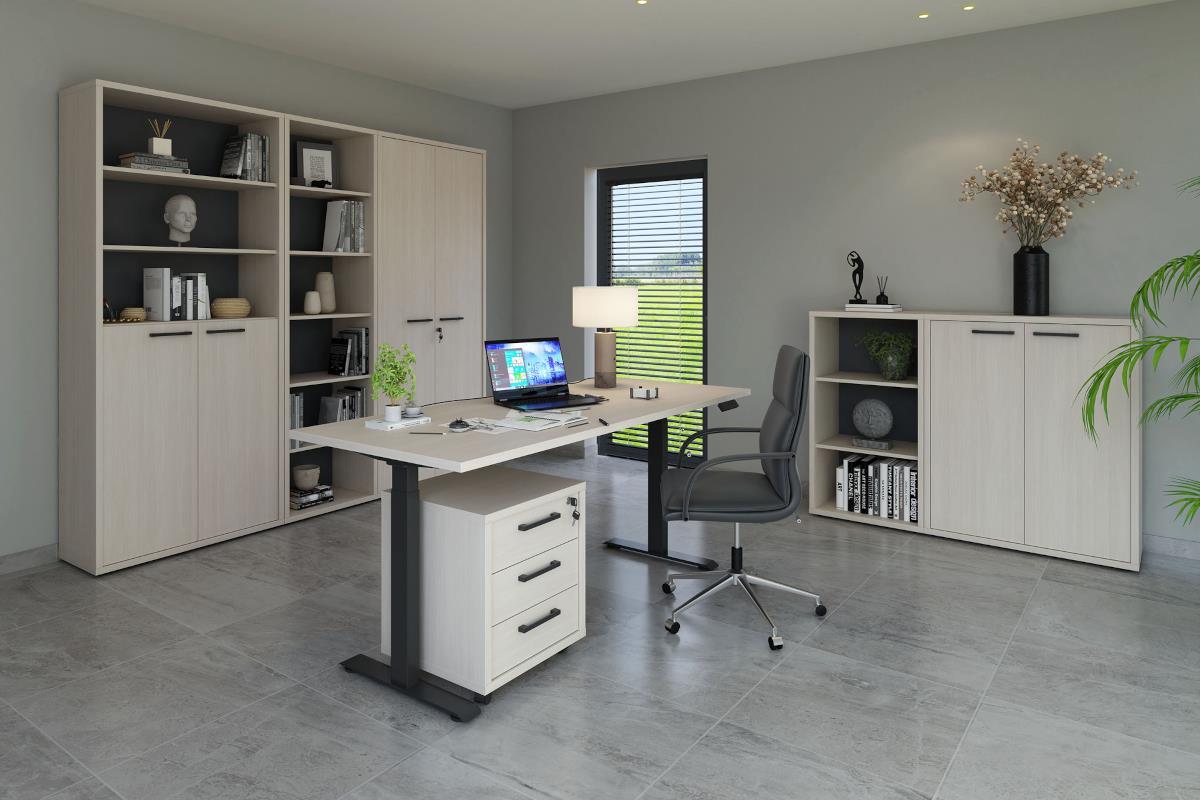 Zit-sta Bureau Flexo 200cm Bolivarhout