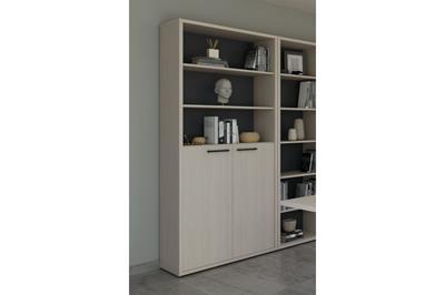 Flexo Boekenkast Hoog 2-deurs / 3 open vakken Bolivarhout