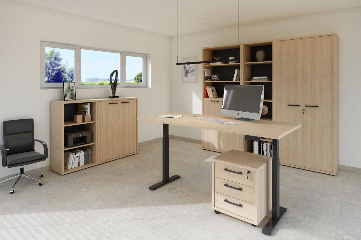 Zit-sta Bureau Flexo 150cm Zandeik